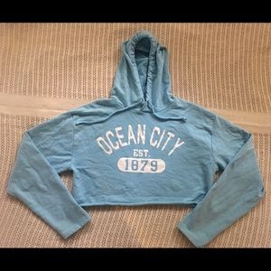 CROP TOP HOODIE ‘ocean city’ 💙